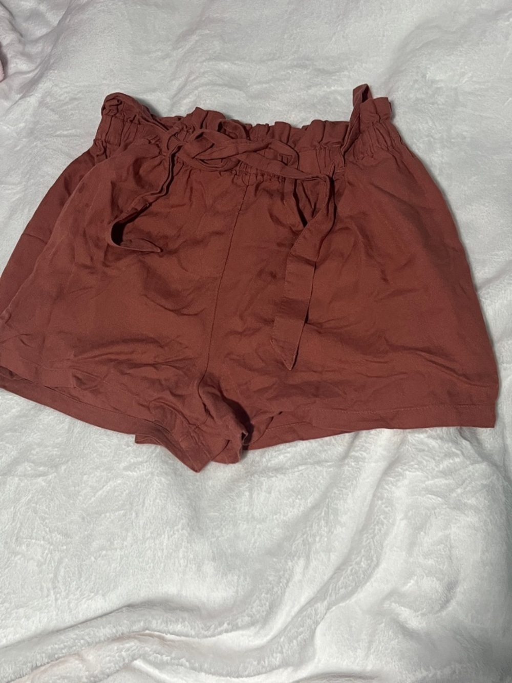Hollister Ultra High-Waist Shorts in Rust